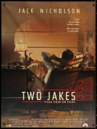 2z1202 TWO JAKES French 1p 1991 different image of Jack Nicholson kicked back at his desk!