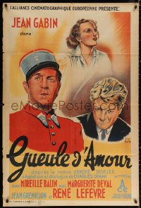 2z0733 LADY KILLER French 32x47 1937 Henri Faivre art of Jean Gabin, Gueule d'amour, rare!