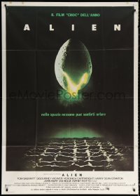 2z0527 ALIEN Italian 1p 1979 Ridley Scott outer space sci-fi monster classic, hatching egg image!