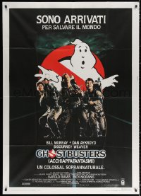 2z0571 GHOSTBUSTERS Italian 1p 1985 Bill Murray, Aykroyd & Harold Ramis are here to save the world!