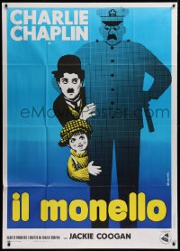 2z0603 KID Italian 1p R1960s different Leo Kouper artwork of Charlie Chaplin & Jackie Coogan!