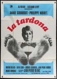 2z0643 OLD MAID Italian 1p 1972 La Vieille fille, great different image of near-naked Annie Girardot