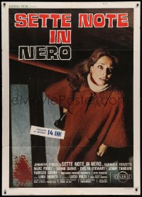 2z0650 PSYCHIC Italian 1p 1977 Lucio Fulci's 7 Note in Nero, c/u of scared Jennifer O'Neill!