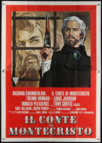 2z0283 COUNT OF MONTE CRISTO Italian 2p 1976 cool art of Richard Chamberlain in the title role!