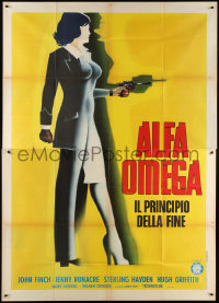 2z0289 FINAL PROGRAMME Italian 2p 1974 different art of sexy woman in suit & dress with gun!