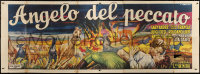 2z0307 L'ANGELO DEL PECCATO horizontal Italian 2p 1956 Tarquini art of lovers, horses & burning town!