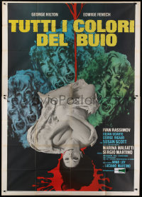 2z0334 THEY'RE COMING TO GET YOU Italian 2p 1975 gruesome image of bloody naked Edwige Fenech!