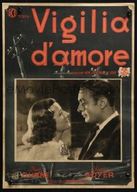 2z0268 WHEN TOMORROW COMES Italian LC 1940 great romantic close up of Irene Dunne & Charles Boyer!
