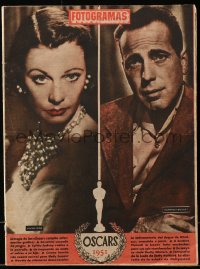 2z0064 FOTOGRAMAS Spanish magazine March 28, 1952 Humphrey Bogart & Vivien Leigh on the cover!