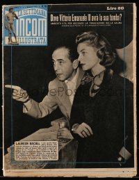 2z0065 LA SETTIMANA INCOM ILLUSTRATA Italian magazine May 5, 1951 Lauren Bacall & Humphrey Bogart