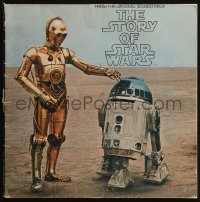 2z0054 STORY OF STAR WARS 33 1/3 RPM record 1977 George Lucas' movie narrated by Roscoe Lee Browne!