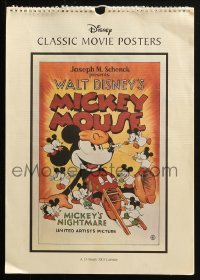 2z0041 WALT DISNEY calendar 2003 each month has a different image of Mickey Mouse movie posters!