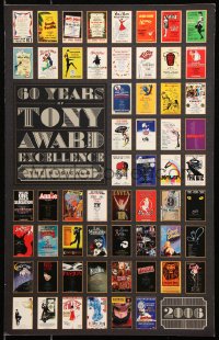 2z0108 60 YEARS OF TONY AWARD EXCELLENCE commercial WC 2006 poster images for 58 award winners!