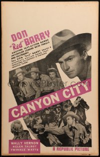 2z0135 CANYON CITY WC 1943 cowboy Don Red Barry, Wally Vernon, Helen Talbot, Twinkle Watts