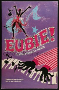 2z0153 EUBIE stage play WC 1978 great artwork by Arlene Graston for the new musical revue!