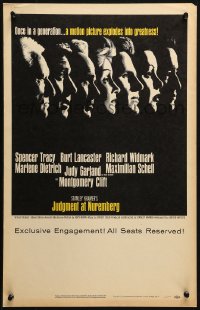2z0174 JUDGMENT AT NUREMBERG WC 1961 Spencer Tracy, Judy Garland, Burt Lancaster, Marlene Dietrich