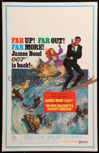 2z0203 ON HER MAJESTY'S SECRET SERVICE WC 1969 George Lazenby's only appearance as James Bond!