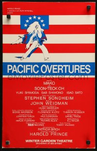 2z0206 PACIFIC OVERTURES stage play WC 1976 Mako, written by Stephen Sondheim & John Weidman!