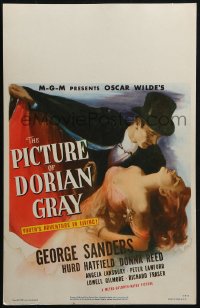 2z0214 PICTURE OF DORIAN GRAY WC 1945 art of George Sanders & Donna Reed, Oscar Wilde, ultra rare!