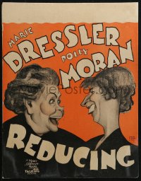 2z0225 REDUCING WC 1931 great Al Hirschfeld art of Marie Dressler & Polly Moran, ultra rare!