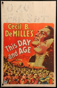 2z0253 THIS DAY & AGE WC 1933 Cecil B. DeMille's movie of teenagers who solve a crime, cool art!
