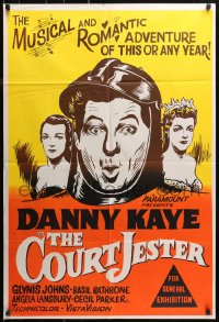 3a0359 COURT JESTER Aust 1sh R1960s classic wacky Danny Kaye, Basil Rathbone, completely different!