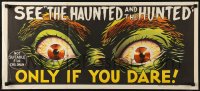 3a0507 DEMENTIA 13 teaser Aust daybill 1963 The Haunted and the Hunted, creepy eye art!