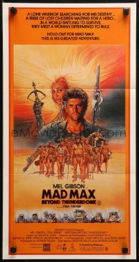 3a0590 MAD MAX BEYOND THUNDERDOME Aust daybill 1985 art of Gibson & Tina Turner by Richard Amsel!