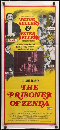 3a0632 PRISONER OF ZENDA Aust daybill 1979 Elke Sommer & wacky Peter Sellers in 3 roles, different!