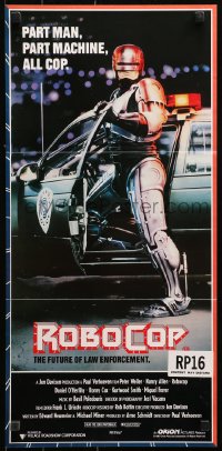 3a0647 ROBOCOP Aust daybill 1987 Peter Weller is part man, part machine, all cop!