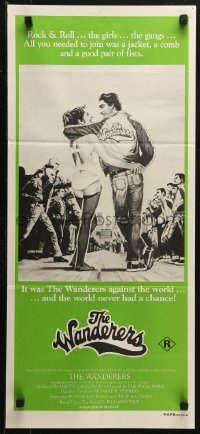 3a0712 WANDERERS green style Aust daybill 1979 Kaufman's 1960s New York City teen gang cult classic