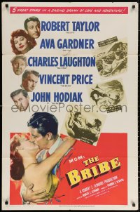3a0798 BRIBE 1sh 1949 Robert Taylor, sexy young Ava Gardner, Charles Laughton, Vincent Price