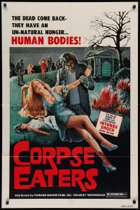 3a0827 CORPSE EATERS 1sh 1974 the dead come back with an unnatural hunger for human bodies!