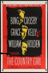 3a0829 COUNTRY GIRL 1sh R1959 Grace Kelly, Bing Crosby, William Holden, by Clifford Odets!