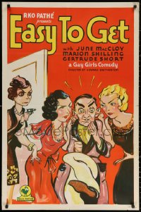 3a0856 EASY TO GET 1sh 1931 wacky art of Gay Girls June MacCloy, Marion Shilling and Short, rare!