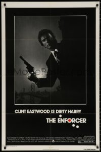 3a0865 ENFORCER 1sh 1976 classic image of Clint Eastwood as Dirty Harry holding .44 magnum!