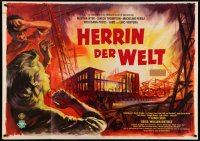 3a0104 MISTRESS OF THE WORLD German 33x47 1960 William Dieterle's Die Herrin der Welt-Teil 1, rare!