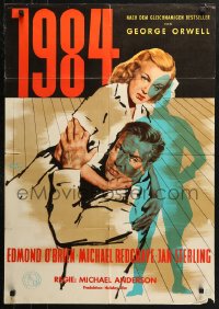 3a0113 1984 German 1957 O'Brien & Sterling in George Orwell classic story, Rolf Goetze art, rare!