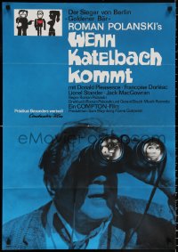 3a0147 CUL-DE-SAC German 1966 Roman Polanski, Pleasance, blue design with inset art by Jan Lenica!
