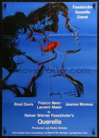 3a0225 QUERELLE German 1982 Rainer Werner Fassbinder, homosexual romance, art by Andy Warhol, rare!