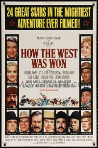 3a0935 HOW THE WEST WAS WON 1sh 1964 John Ford, 24 great stars in mightiest adventure!
