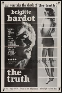 3a0968 LA VERITE 1sh 1961 super sexy Brigitte Bardot, Henri-Georges Clouzot!