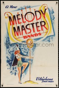 3a0999 MELODY MASTER BANDS 1sh 1948 Vitaphone musical short, great artwork of sexy baton twirler!
