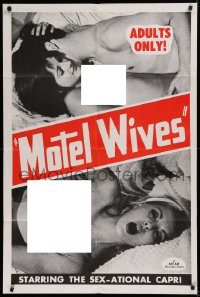 3a1014 MOTEL WIVES 1sh 1968 sex-ational sexploitation, Capri, sexy images!!