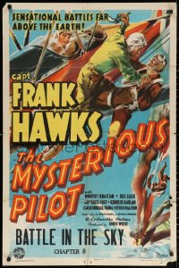 3a1023 MYSTERIOUS PILOT chapter 8 1sh 1937 aviation hero Captain Frank Hawks in Battle in the Sky!