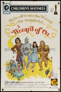 3a1193 WIZARD OF OZ 1sh R1972 Victor Fleming, Haley, Bolger, Lahr, Judy Garland all-time classic!