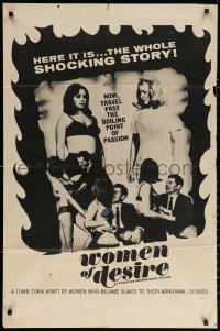 3a1196 WOMEN OF DESIRE 1sh 1967 sexy women who became slaves to their abnormal desires!