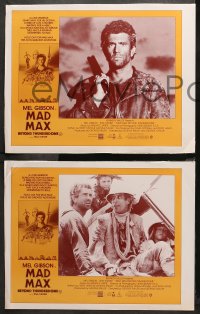 3a0738 MAD MAX BEYOND THUNDERDOME 6 Aust LCs 1985 Mel Gibson & Tina Turner, Amsel art, ultra-rare!