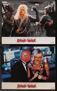 3a0073 BARB-WIRE 8 French LCs 1996 sexiest comic book hero Pamela Anderson in title role w/gun!