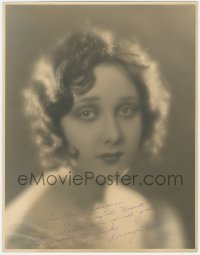 3f0074 AUDREY FERRIS signed deluxe 10.75x13.75 still 1928 head & shoulders portrait by Kendall Evans!